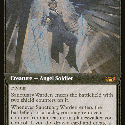 Sanctuary Warden (Showcase) [Streets of New Capenna] Etched Foil
