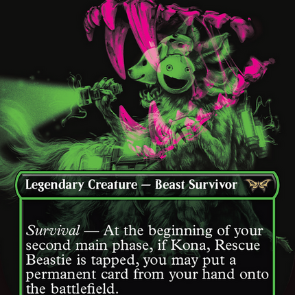 Kona, Rescue Beastie (358) (Borderless) [Duskmourn: House of Horror]
