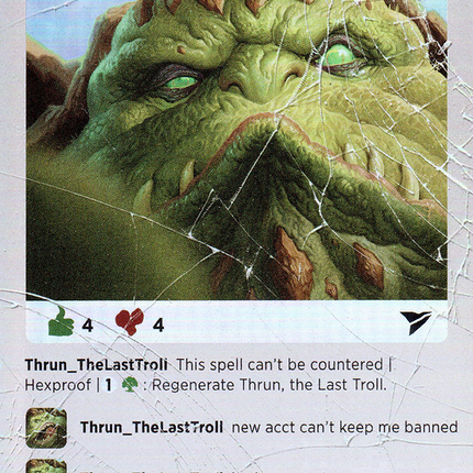 Thrun, the Last Troll (Borderless) [Secret Lair Drop] Foil