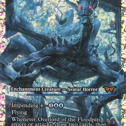 Overlord of the Floodpits (Showcase) [Duskmourn: House of Horror] Fractured Foil
