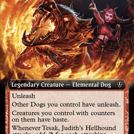 Tesak, Judith's Hellhound (Extended Art) [Murders at Karlov Manor Commander]