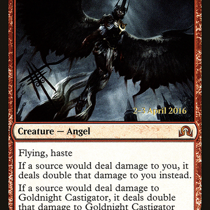 Goldnight Castigator [Shadows over Innistrad Promos] Prerelease Foil