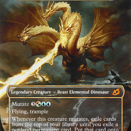 Illuna, Apex of Wishes - Ghidorah, King of the Cosmos  (Borderless) [Ikoria: Lair of Behemoths]