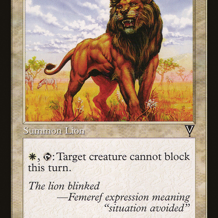 Jamuraan Lion [Visions]