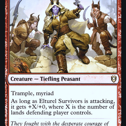 Elturel Survivors [Battle for Baldur's Gate Promos] Prerelease Foil
