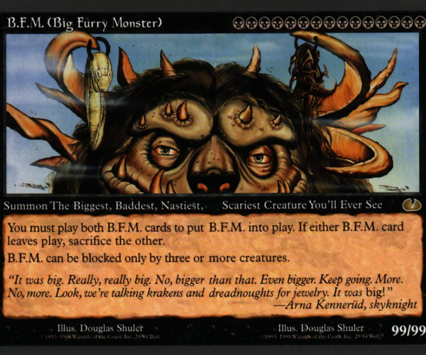 bfm mtg card B.F.M Big Furry Monster Right & Left Unglued Rare Cards | Arts & Collectibles | Oshawa / Durham Region | Free local classifieds If one B.F.M B.F.M. (Big Furry Monster) (28/94)