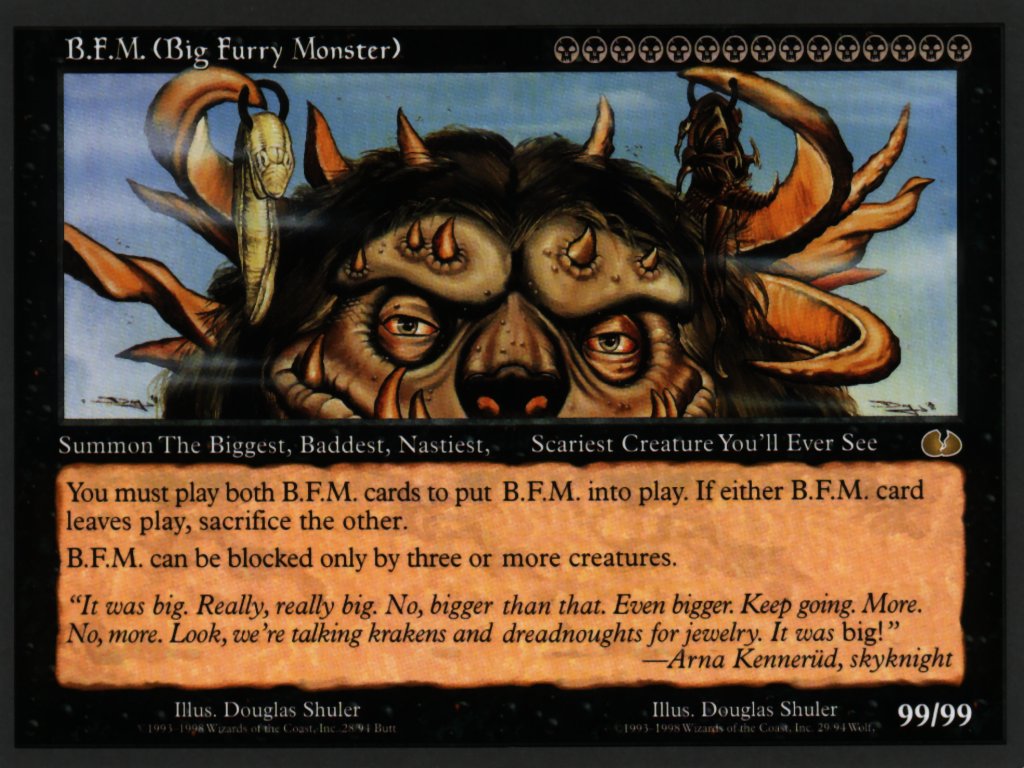 mtg bfm card MTG Altered Art