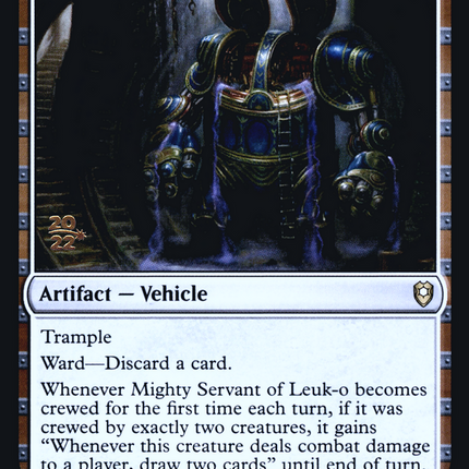 Mighty Servant of Leuk-o [Battle for Baldur's Gate Promos] Prerelease Foil