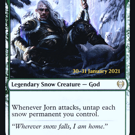 Jorn, God of Winter // Kaldring, the Rimestaff [Kaldheim Promos] Prerelease Foil