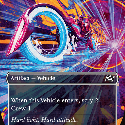 Spotcycle Scouter (Borderless) [Aetherdrift] Foil