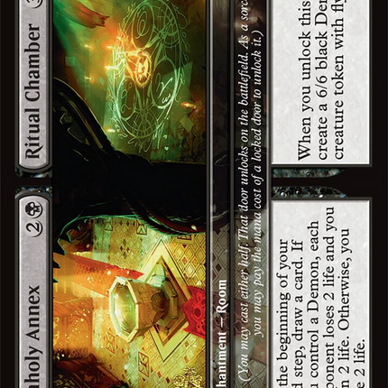 Unholy Annex // Ritual Chamber [Duskmourn: House of Horror Promos] Prerelease Foil