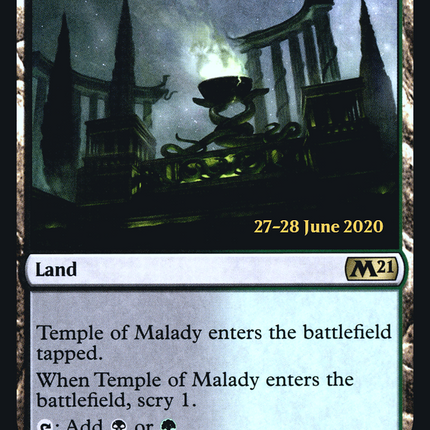 Temple of Malady [Core Set 2021 Promos] Prerelease Foil