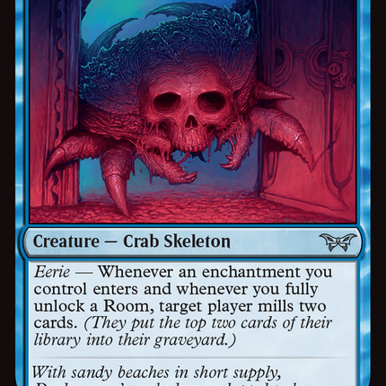 Scrabbling Skullcrab [Duskmourn: House of Horror] Foil