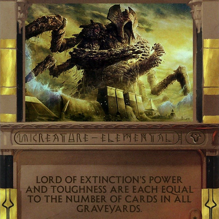 Lord of Extinction (Borderless) [Amonkhet Invocations] Foil