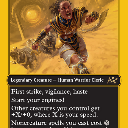 Samut, the Driving Force (First-Place Foil) [Aetherdrift] Foil