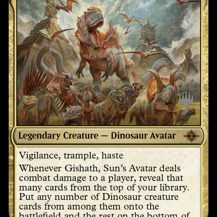 Gishath, Sun's Avatar [The Lost Caverns of Ixalan Promos]