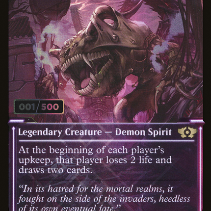 Seizan, Perverter of Truth (Showcase) [Multiverse Legends] Serialized Foil