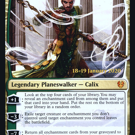 Calix, Destiny's Hand [Theros Beyond Death Promos] Prerelease Foil