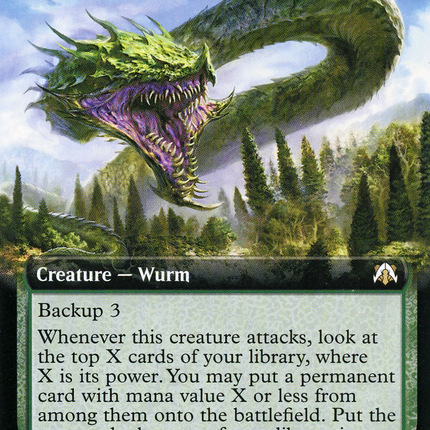 Emergent Woodwurm (Extended Art) [March of the Machine Commander] Foil