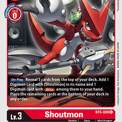 Shoutmon [BT5-009] [Battle of Omni]