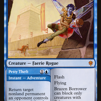 Brazen Borrower // Petty Theft [Throne of Eldraine]