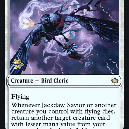 Jackdaw Savior [Bloomburrow Promos] Prerelease Foil