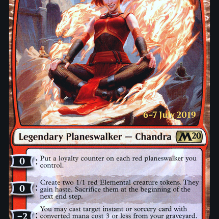 Chandra, Acolyte of Flame [Core Set 2020 Promos] Prerelease Foil