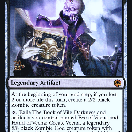 The Book of Vile Darkness [Adventures in the Forgotten Realms Promos] Prerelease Foil