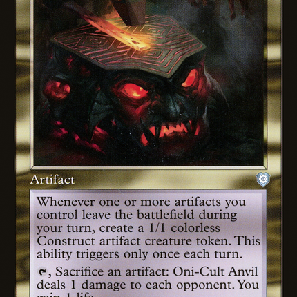 Oni-Cult Anvil (Retro) [The Brothers' War Commander]