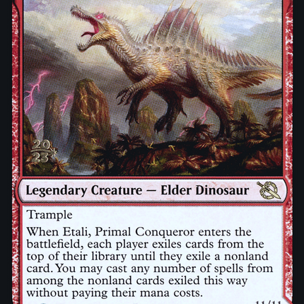 Etali, Primal Conqueror // Etali, Primal Sickness [March of the Machine Promos] Prerelease Foil