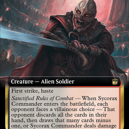 Sycorax Commander (Extended Art) [Doctor Who] Surge Foil