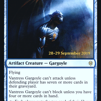 Vantress Gargoyle [Throne of Eldraine Promos] Prerelease Foil