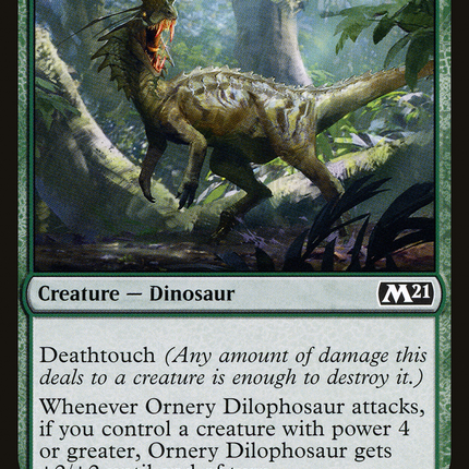 Ornery Dilophosaur [Core Set 2021]
