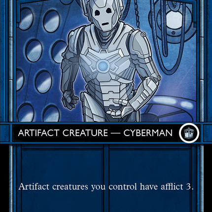 Cyberman Patrol (Showcase) (Borderless) [Doctor Who] Surge Foil