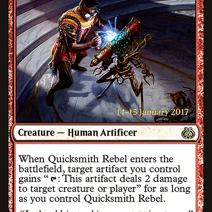 Quicksmith Rebel [Aether Revolt Promos] Prerelease Foil