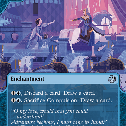 Compulsion (Showcase) (Borderless) [Wilds of Eldraine: Enchanting Tales]