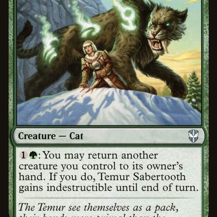 Temur Sabertooth [New Capenna Commander]