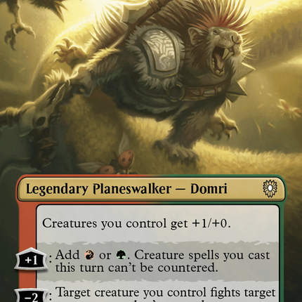 Domri, Anarch of Bolas (Borderless) [Bloomburrow Commander] Foil