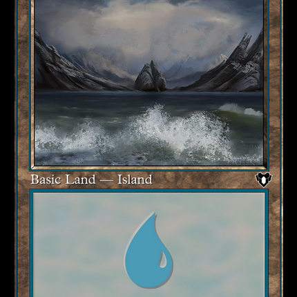 Island (Retro) (442) [Commander Masters]