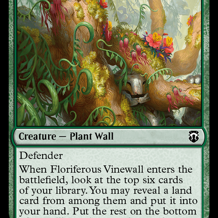 Floriferous Vinewall [Modern Horizons 3 Commander] Foil
