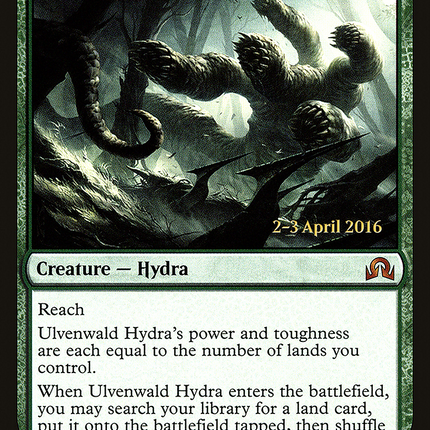Ulvenwald Hydra [Shadows over Innistrad Promos] Prerelease Foil