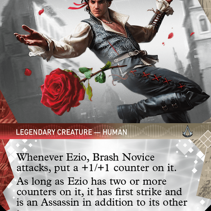Ezio, Brash Novice (Showcase) (Borderless) [Assassin's Creed] Foil
