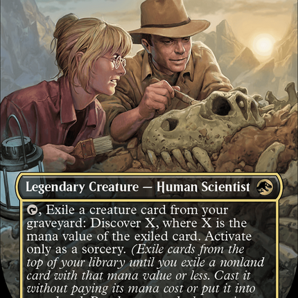 Ellie and Alan, Paleontologists (Borderless) [Jurassic World Collection]