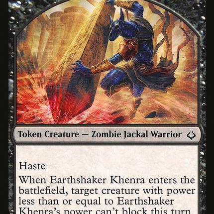 Earthshaker Khenra [Hour of Devastation Tokens]