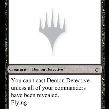 Demon Detective [Unknown Event]