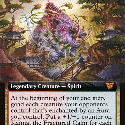 Kaima, the Fractured Calm (Extended Art) [Neon Dynasty Commander]