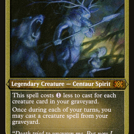 Karador, Ghost Chieftain [Double Masters 2022] Etched Foil