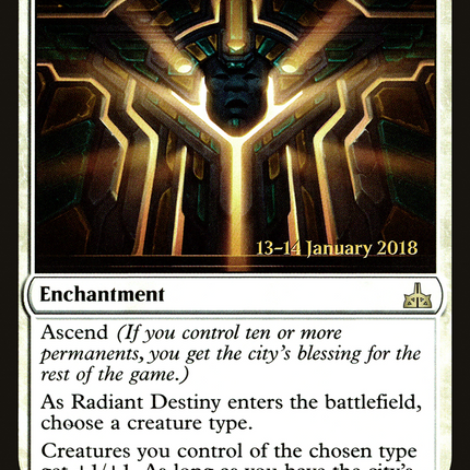 Radiant Destiny [Rivals of Ixalan Promos] Prerelease Foil