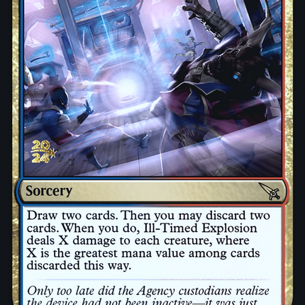 Ill-Timed Explosion [Murders at Karlov Manor Promos] Prerelease Foil