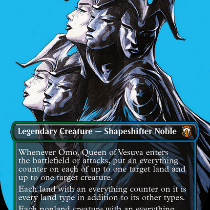 Omo, Queen of Vesuva (Showcase) (Borderless) [Modern Horizons 3 Commander]